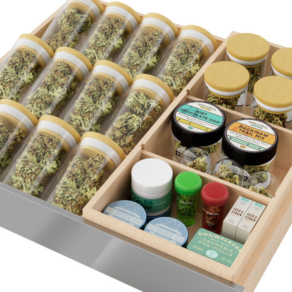 Mary Alice Dispensary Corona Weed Storage